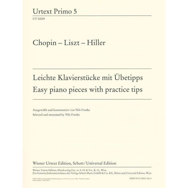 Wiener Urtext Edition Chopin �Liszt �Hiller