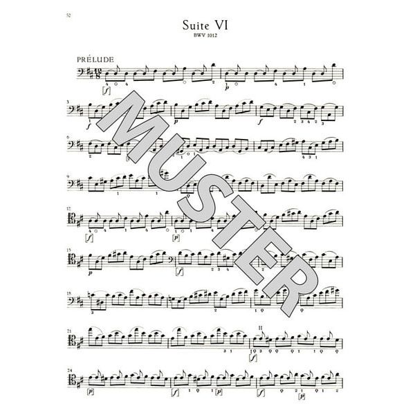 Brenreiter Bach Sechs Suiten BWV1007-1012