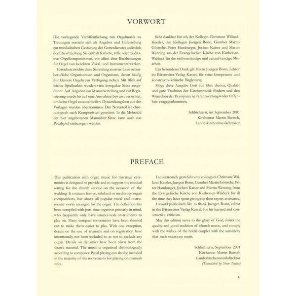 Brenreiter Orgelmusik zu Trauungen