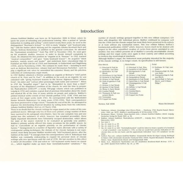Breitkopf & Hrtel Walther Smtliche Orgelwerke 4