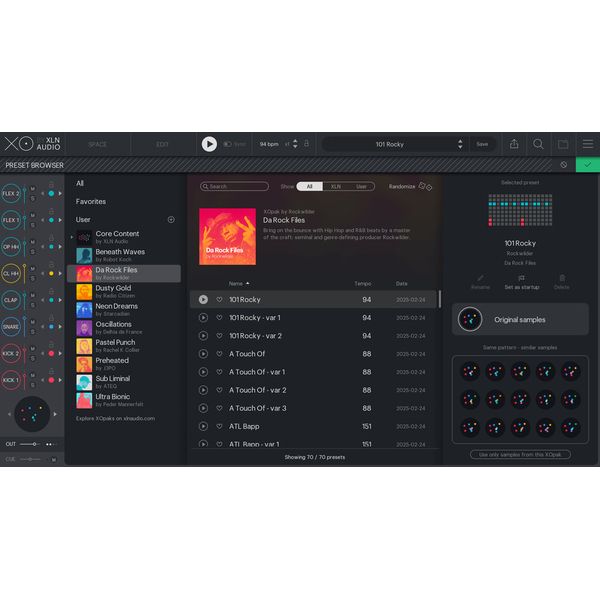 XLN Audio XOpak: Da Rock Files