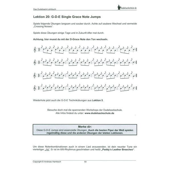 Verlag der Dudelsackschule Das Dudelsack-Lehrbuch