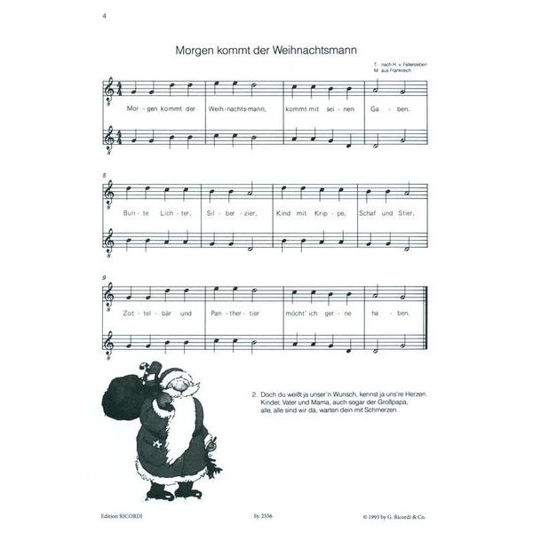 Ricordi Spielsachen Gitarre Weihnacht