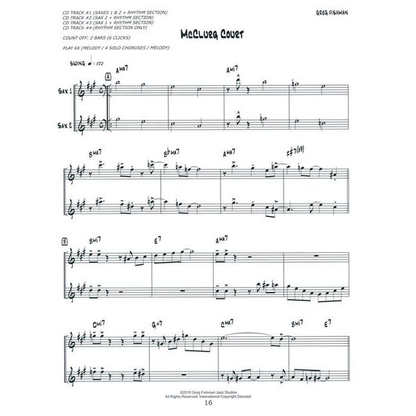 Greg Fishman Jazz Saxophone Duets 3
