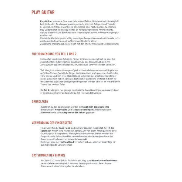 Edition Dux Play Guitar Gitarrenschule 1