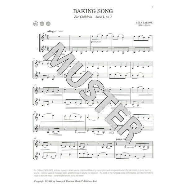 Boosey & Hawkes Bartok Duos & Trios Clarinet