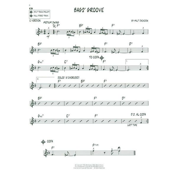 Hal Leonard Jazz Play-Along Bluesy Jazz