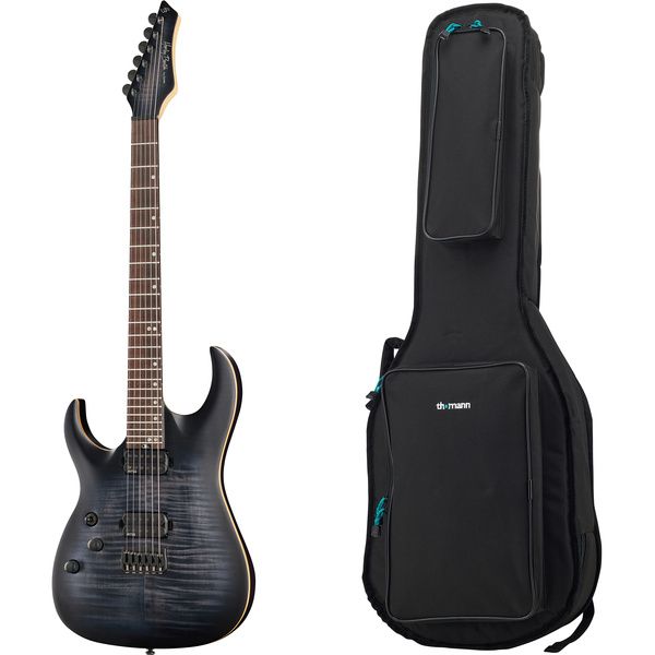 Harley Benton Amarok 6 LH BKNT Flame w/Bag