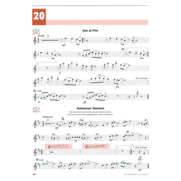 De Haske Hören Lesen Schule 2 Tenor Sax