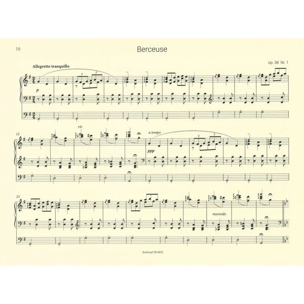 Breitkopf & Hrtel Grieg Lyrische Stücke Orgel