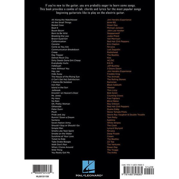 Hal Leonard First 50 Rock Songs