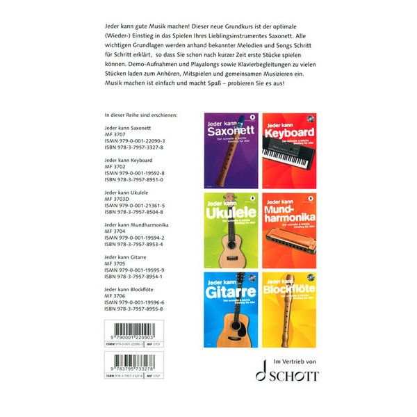 Schott Jeder kann Saxonett