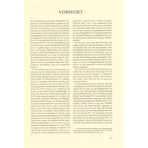 Brenreiter Bach Weihnachts-Oratorium
