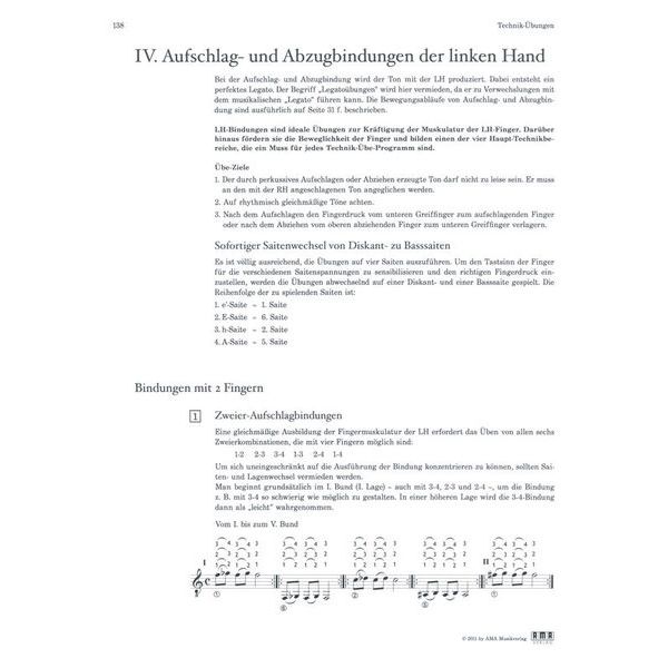 AMA Verlag Technik Moderne Konzertgitarre