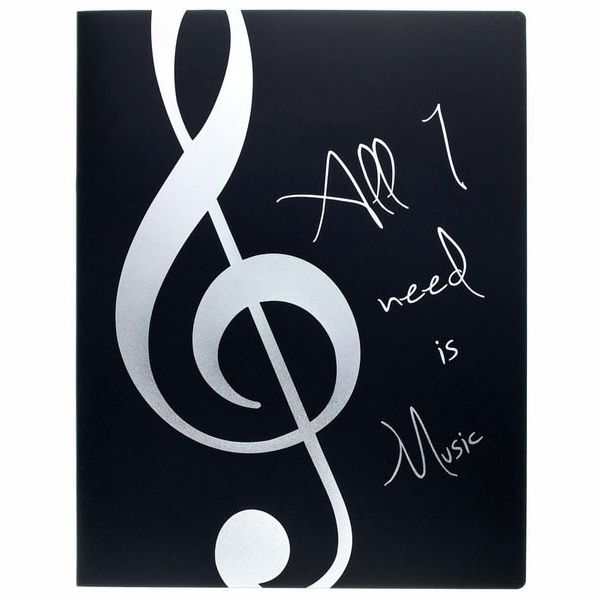 agifty Music Folder Silver Ring