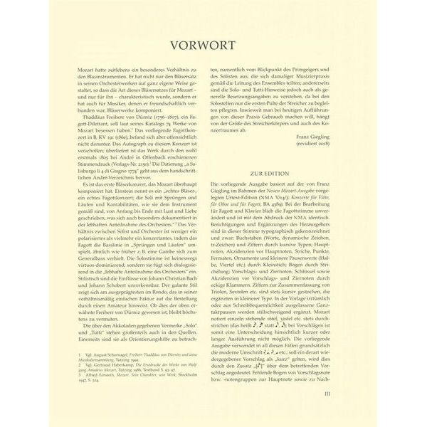 Brenreiter Mozart Concert B-Dur KV 191