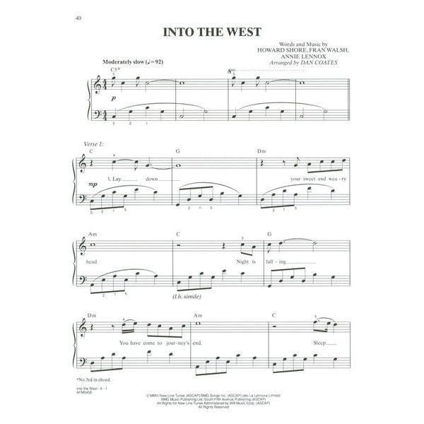 Alfred Music Publishing Lord Of The Rings 1-3 Easy