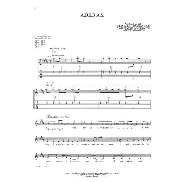 Alfred Music Publishing Korn Guitar Anthology Series