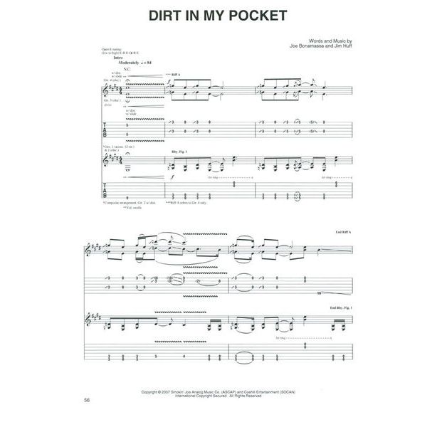 Cherry Lane Music Company Joe Bonamassa Collection