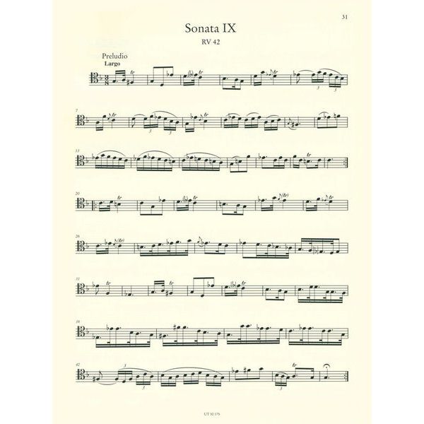 Wiener Urtext Edition Vivaldi Sonatas Cello