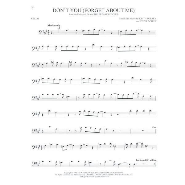 Hal Leonard 101 Movie Hits for Cello