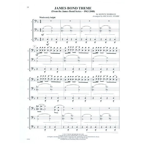 Alfred Music Publishing Movie Trios For All Tromb.