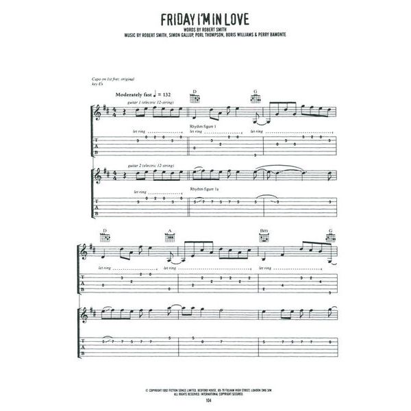 Hal Leonard The Cure Greatest Hits