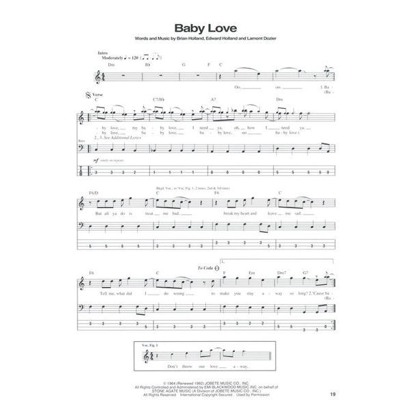 Hal Leonard Motown Bass Classics