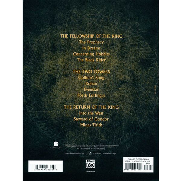 Alfred Music Publishing Lord Of The Rings 1-3 Easy