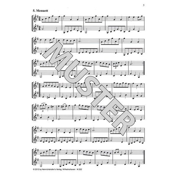 Heinrichshofen Verlag Bach Duette Violin