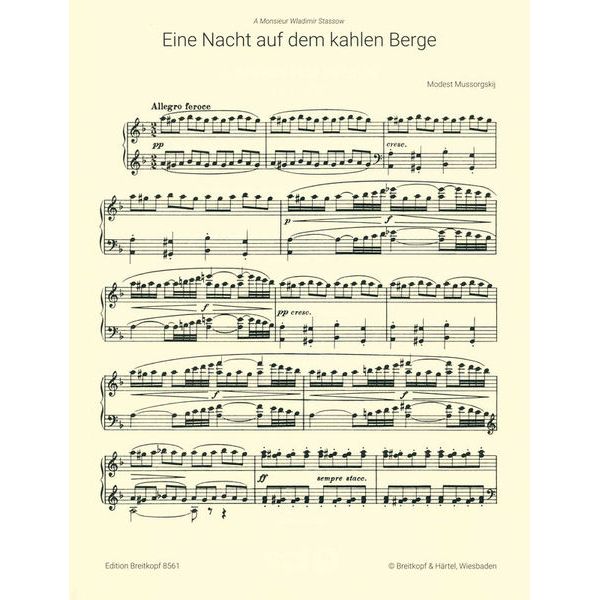 Breitkopf & Hrtel Mussorgski Nacht auf dem Berge