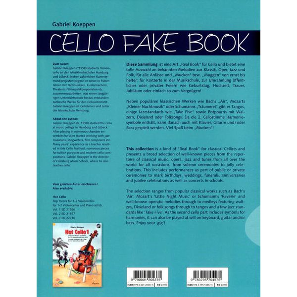 Schott Cello Fake Book