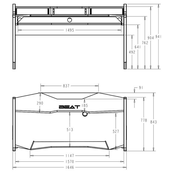 Studio Desk Beat 3.0 Series Black & White