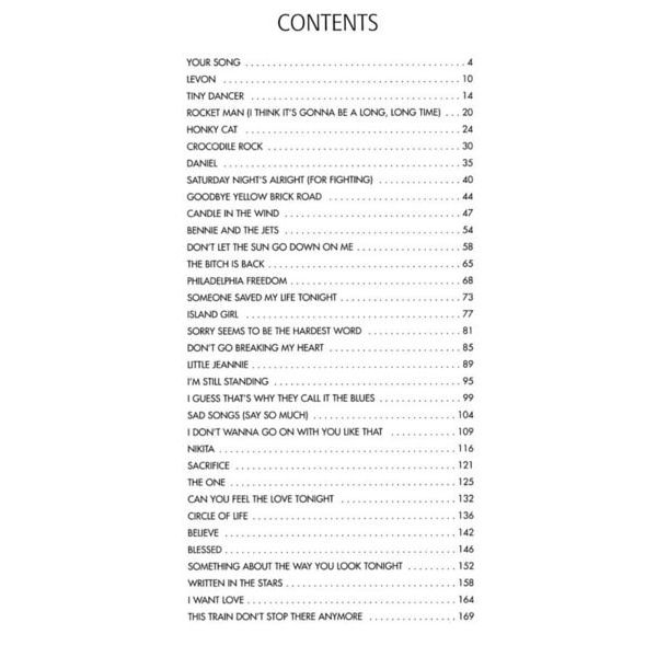 Hal Leonard Elton John Greatest Hits