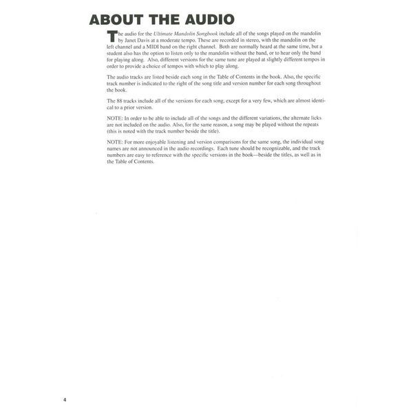 Hal Leonard Ultimate Mandolin Songbook