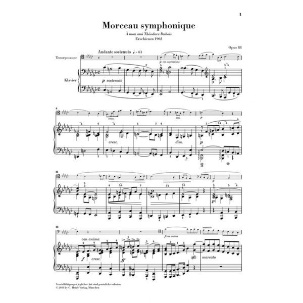 Henle Verlag Guilmant Morceau Symphonique