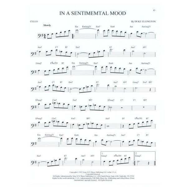 Hal Leonard 101 Jazz Songs for Cello