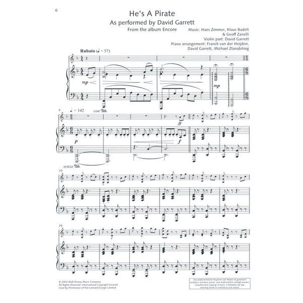 Schott David Garrett Best Of Violin