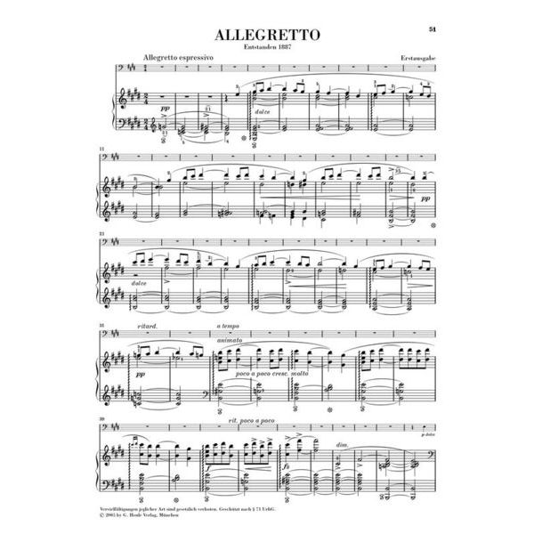 Henle Verlag Grieg Sonate a-moll op. 36