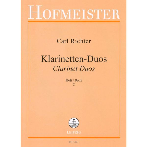 Friedrich Hofmeister Verlag Richter Clarinet Duos 2