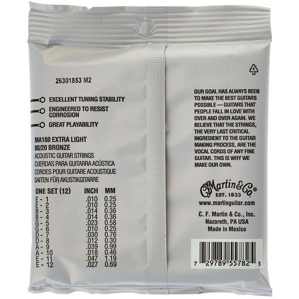 Martin Guitar MA-180 Authentic Acoustic Set