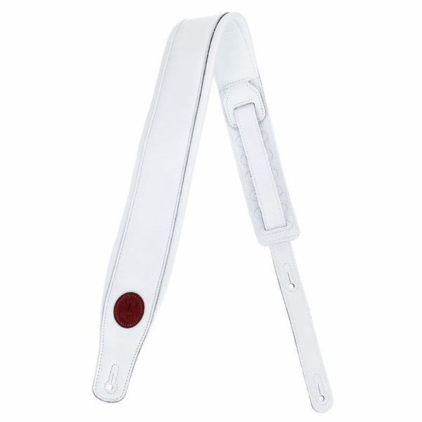 Levys Pad. Garm. Leather Strap 3" WH