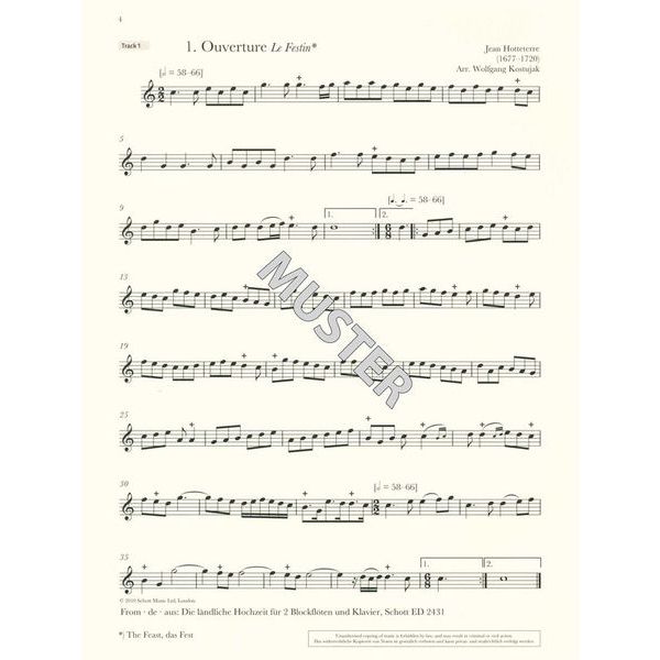 Schott Baroque Recorder Anthology 3