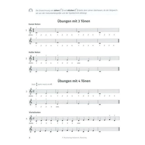 Holzschuh Verlag Neue Akkordeon Schule 1