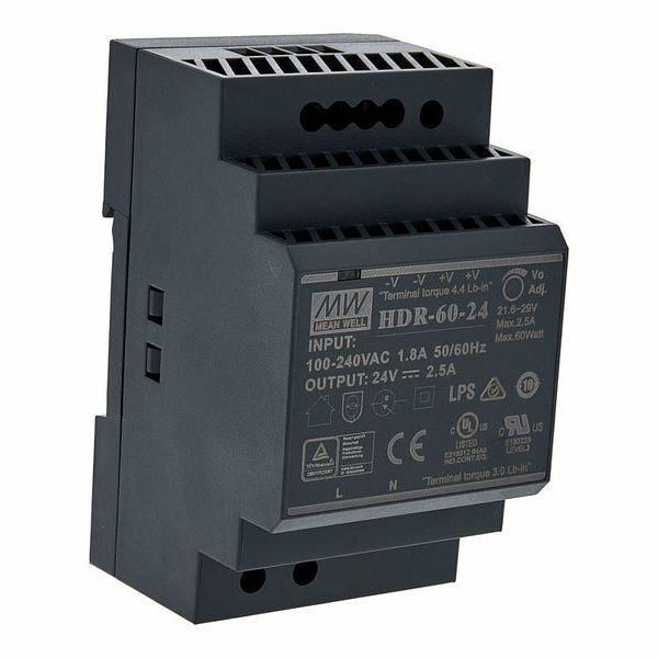 MeanWell HDR-60-24 Power Supply 2,5A