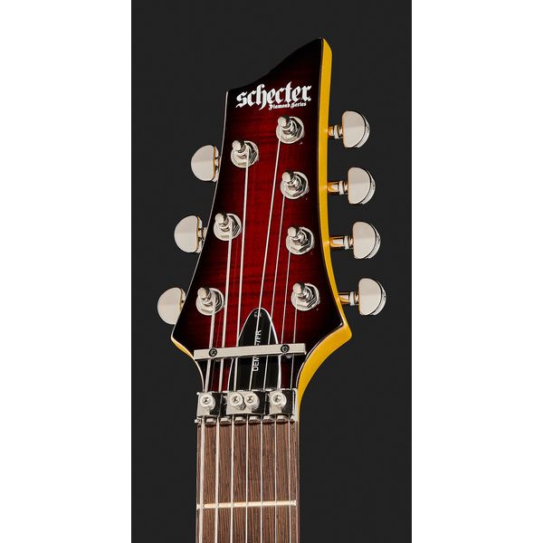 Schecter Demon 7 FR Crimson Red Burst