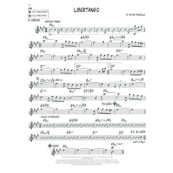 Hal Leonard Jazz Play-Along Tango