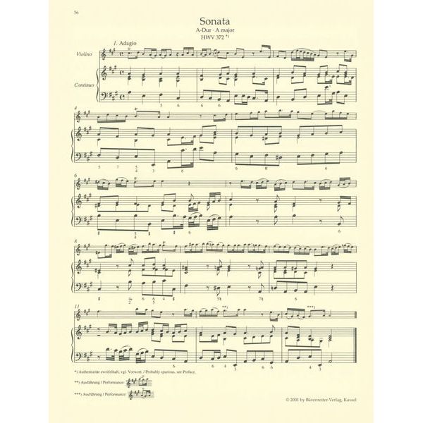 Brenreiter Hndel Smtliche Werke