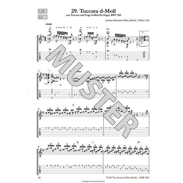 Acoustic Music Books 40 Masterworks J.S.Bach