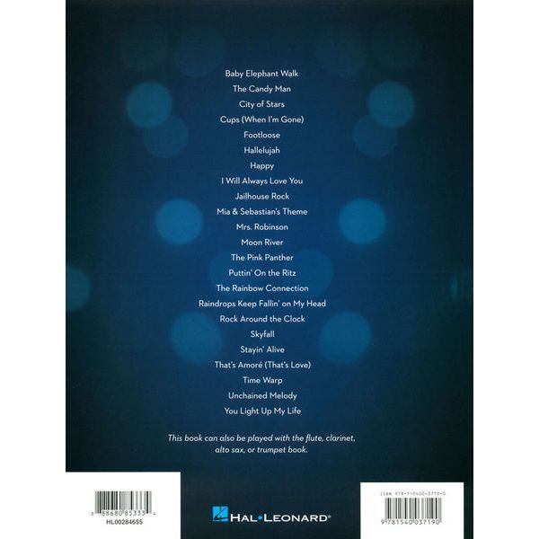 Hal Leonard Movie Songs For Two Trombones